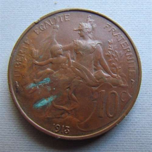 1913 FRANCE 10C - GREAT DATE - SEE COIN PIC **R1 START**