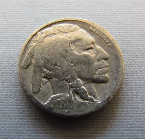 USA 1920 BUFFALO 5 CENTS  - GREAT DATE - CV = $25.00 $$$ R1 START $$$
