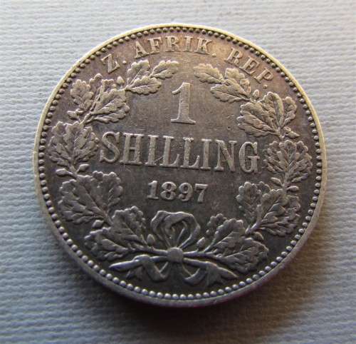 1897 1 SHILLINGS SILVER - EXCELLENT  DETAILS