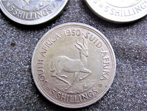 3 X 1947 & 1950 80% SILVER 5 Shillings**EXCELLENT CONDITION**R1 START*BID PER COIN