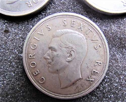 3 X 1947 & 1950 80% SILVER 5 Shillings**EXCELLENT CONDITION**R1 START*BID PER COIN