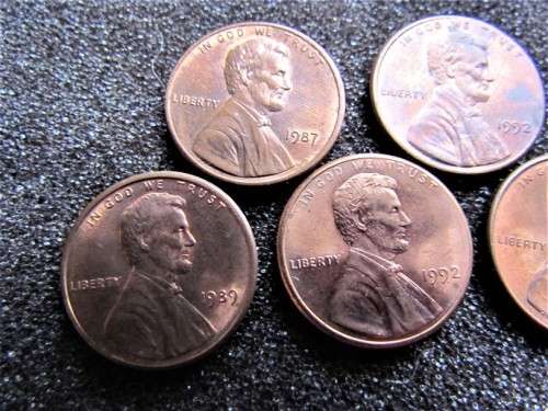5 X USA UNC/AU 1C COINS - 1 BID FOR ALL THE COINS ***R1 START***