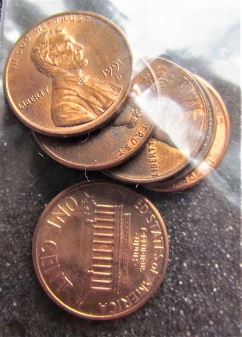 30 X USA UNC/AU 1C COINS - 1 BID FOR ALL THE COINS ***LOW START***