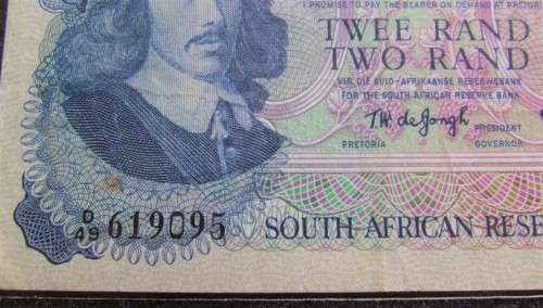 TW DE JONGH - 2 RAND - 2nd ISSUE