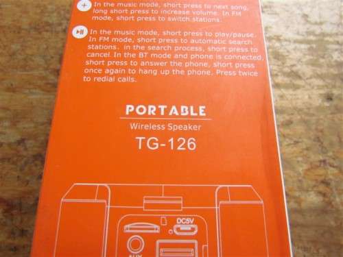 T&G BLUE TOOTH SPEAKER **LARGE & POWERFUL LOUD** R1 START