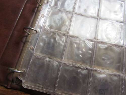 COIN ALBUM WITH PAGES FOR CROWN SIZE COINS **LOW START**