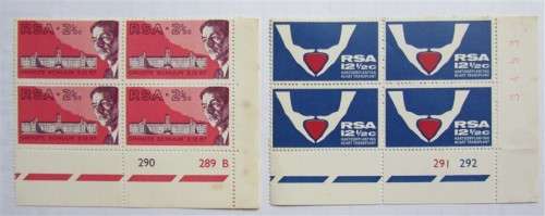 1969 HEART TRANSPLANT MEDICAL CONGRESS BLOCKS - 1 BID FOR BOTH