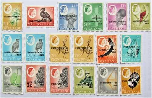 SWAZILAND - MINT SET - R1 HIGH VALUE - MINT +++ 3C MINT = OVERPRINT NOT LISTED