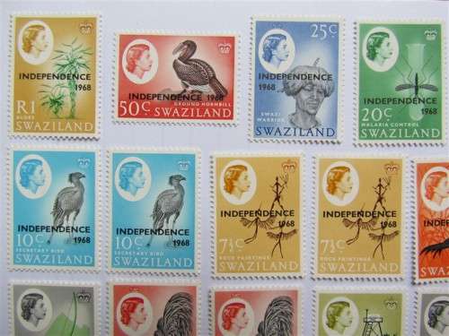 SWAZILAND - MINT SET - R1 HIGH VALUE - MINT +++ 3C MINT = OVERPRINT NOT LISTED