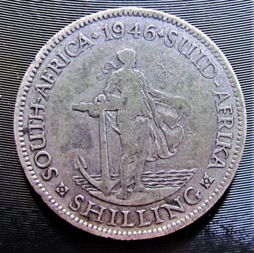 1946 1/ SHILLING** LOW MINTAGE COIN**80% SILVER ** R1 START ** SCARCE