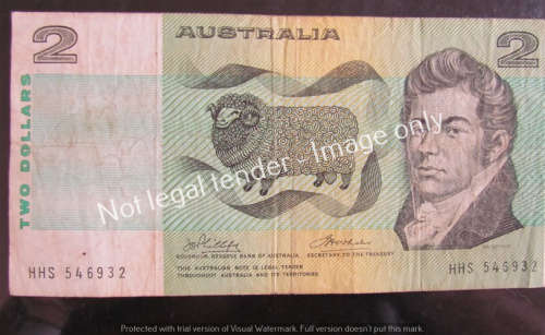 AUSTRALIA 2 DOLLAR NOTE = R11.28 : $1