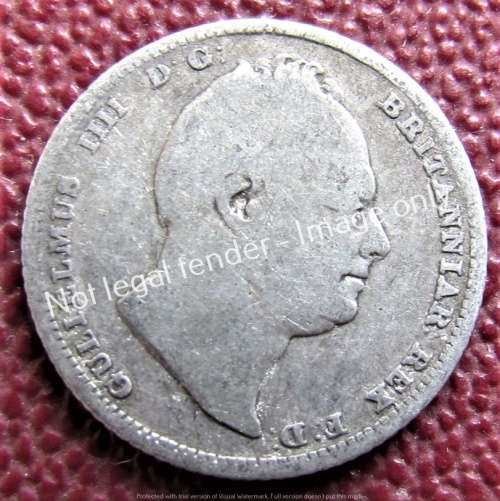 GB 1837 6d **92.5% SILVER** **HARD TO FIND**