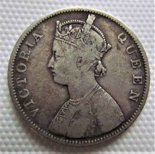 1862 INDIA 1 RUPEE **SILVER**