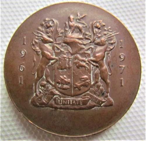 @R1 START@SA 1961-71 GROWTH SA Commemorative Medallion - 40mm