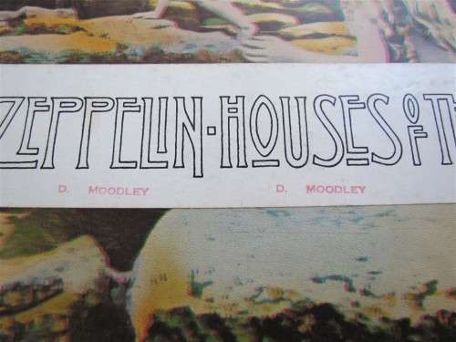 LED ZEPPELIN - VINTAGE HOUSES OF THE HOLY **SCARCE WITH WHITE CENSOR BAND**