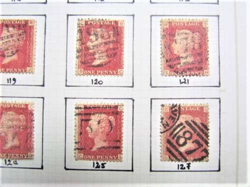 30 X PENNY REDS 1858-79 PLATE NO'S 97-127 COMPLETE **R1 START**