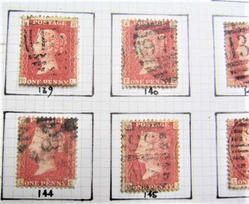 26 X PENNY REDS 1858-79 PLATE NO'S 129 -158 4 missing **R1 START**