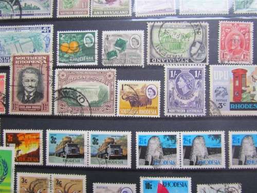 Excellent Stockbook album with SA Pre Union + Rhodesia stamps + more ***R1 START***