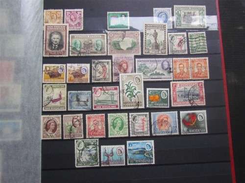 Excellent Stockbook album with SA Pre Union + Rhodesia stamps + more ***R1 START***
