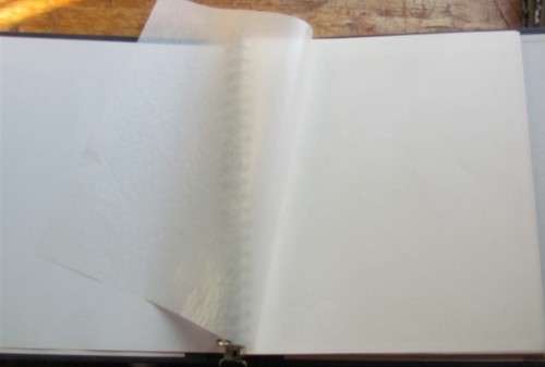 **R1 START** CLEAN . BLANK . UNUSED PAGES ALBUM + DUST COVER