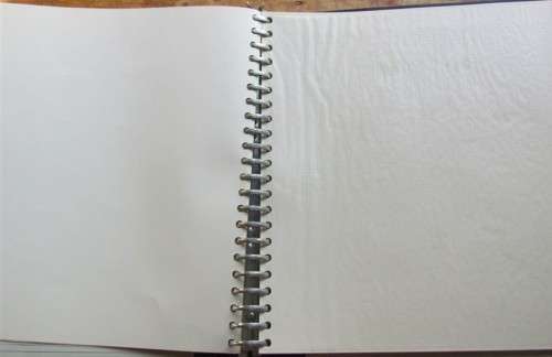 **R1 START** CLEAN . BLANK . UNUSED PAGES ALBUM + DUST COVER