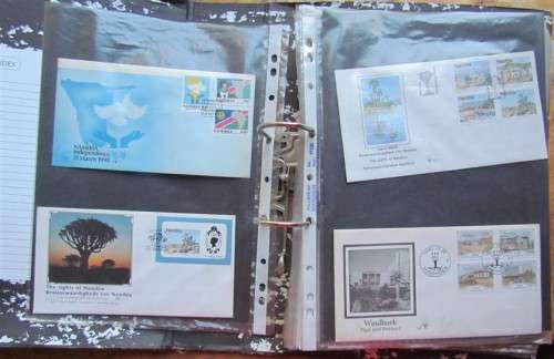 32 X NAMIBIA FDC'S + DEF SETS IN FILE - 1 BID