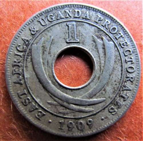 EAST AFRICA 1909 1 CENT  ***LOW START***