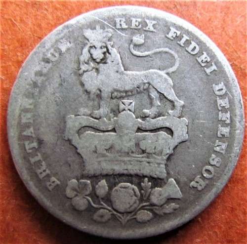 **R1 START**1826 GB ENGLAND SHILLING **SILVER **