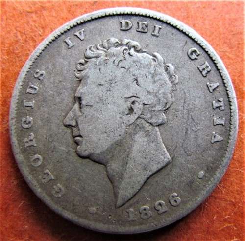 **R1 START**1826 GB ENGLAND SHILLING **SILVER **