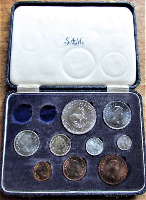 1953 SHORT PROOF SET**EXCELLENT BLUE TONING**ORIGINAL SA MINT BOX