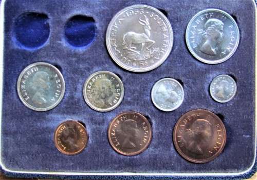 1953 SHORT PROOF SET**EXCELLENT BLUE TONING**ORIGINAL SA MINT BOX