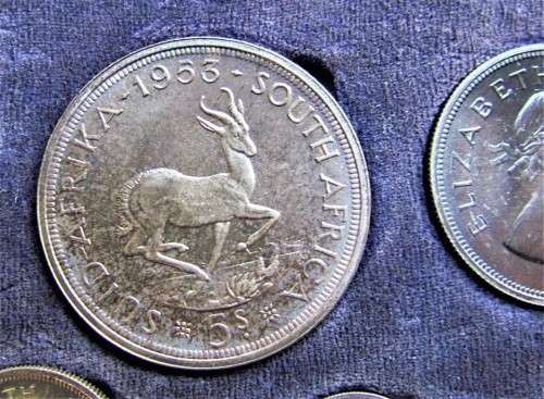 1953 SHORT PROOF SET**EXCELLENT BLUE TONING**ORIGINAL SA MINT BOX