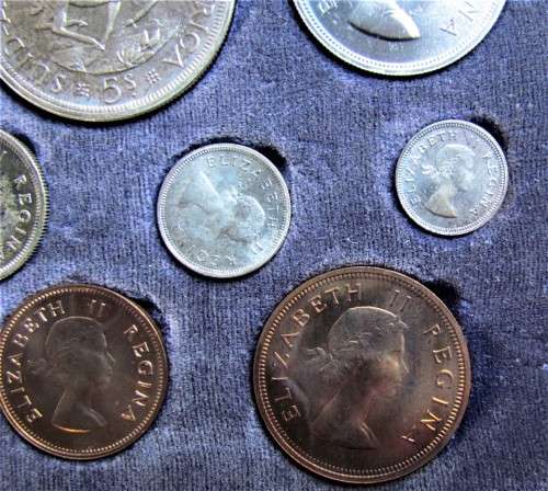 1953 SHORT PROOF SET**EXCELLENT BLUE TONING**ORIGINAL SA MINT BOX