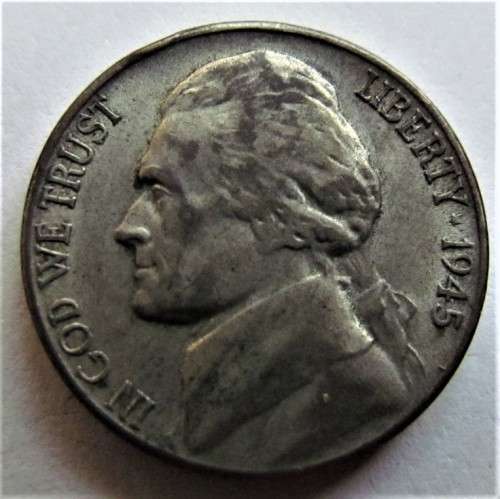 US 1945 5c (S) SILVER = LOW START