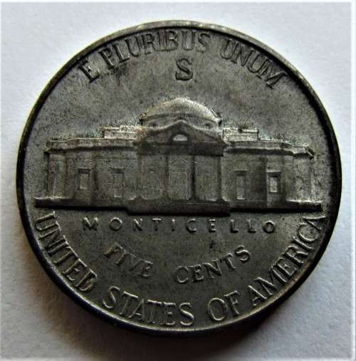 US 1945 5c (S) SILVER = LOW START