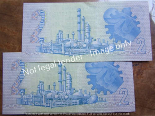 2 x DE KOCK R2 NOTES (DT) UNCIRCULATED **1 BID - YOU GET BOTH NOTES**