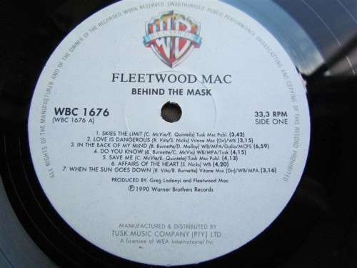 FLEETWOOD MAC - BEHIND THE MASK  - VINTAGE LP