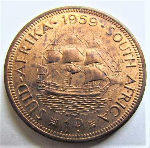 1959 1 PENNY 1d **LOW START** GREAT DETAILS UNC/AU++