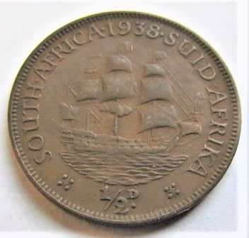 1938 HALF PENNY 1/2d **GREAT DETAILS ** CONDITION