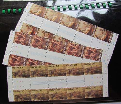 Malawi VFine UMM Set in Gutter Blocks of 10