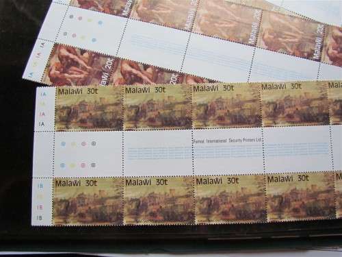 Malawi VFine UMM Set in Gutter Blocks of 10