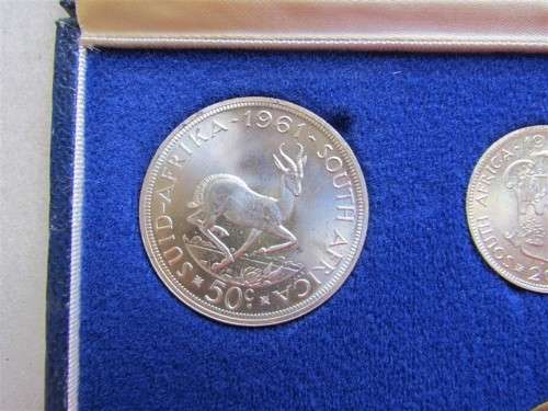 @@  CRAZY R1 START @@ 1961 PROOF SET IN SA MINT BOX #PROOF SILVER#