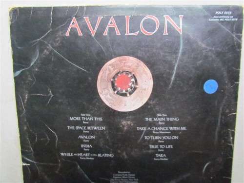 ROXY MUSIC - AVALON - VINTAGE VINYL LP