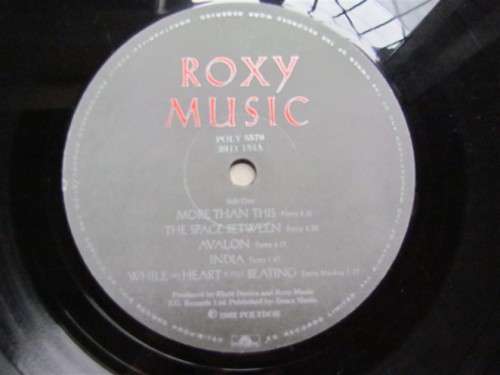 ROXY MUSIC - AVALON - VINTAGE VINYL LP