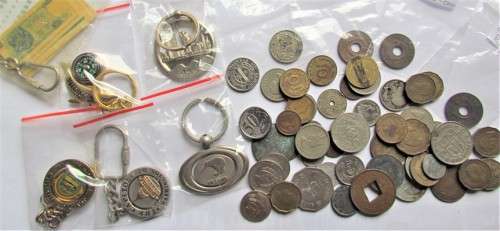 $$CRAZY R1 START$$ COIN COLLECTION LOT ** EAFRICA,GB,SA +++ KEYRINGS ++++