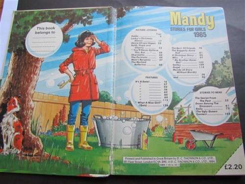 MANDY FOR GIRLS ANNUAL - 1985