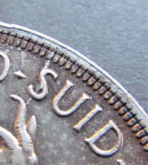 1950 5 Shillings Crown in Capsule **Cracked Die Variety - 80% Silver** see rest of set also listed