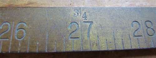RABONNE CHESTERMANN 1 YARD - 36 INCHES BRASS BENCH MEASURE