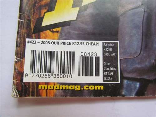 MAD MAGAZINE INDIANA JONES 2008 ISSUE #423