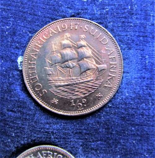 1947 SA UNION PROOF SET - COMPLETE LOW MINTAGE SET and PROOF @@LOW START@@